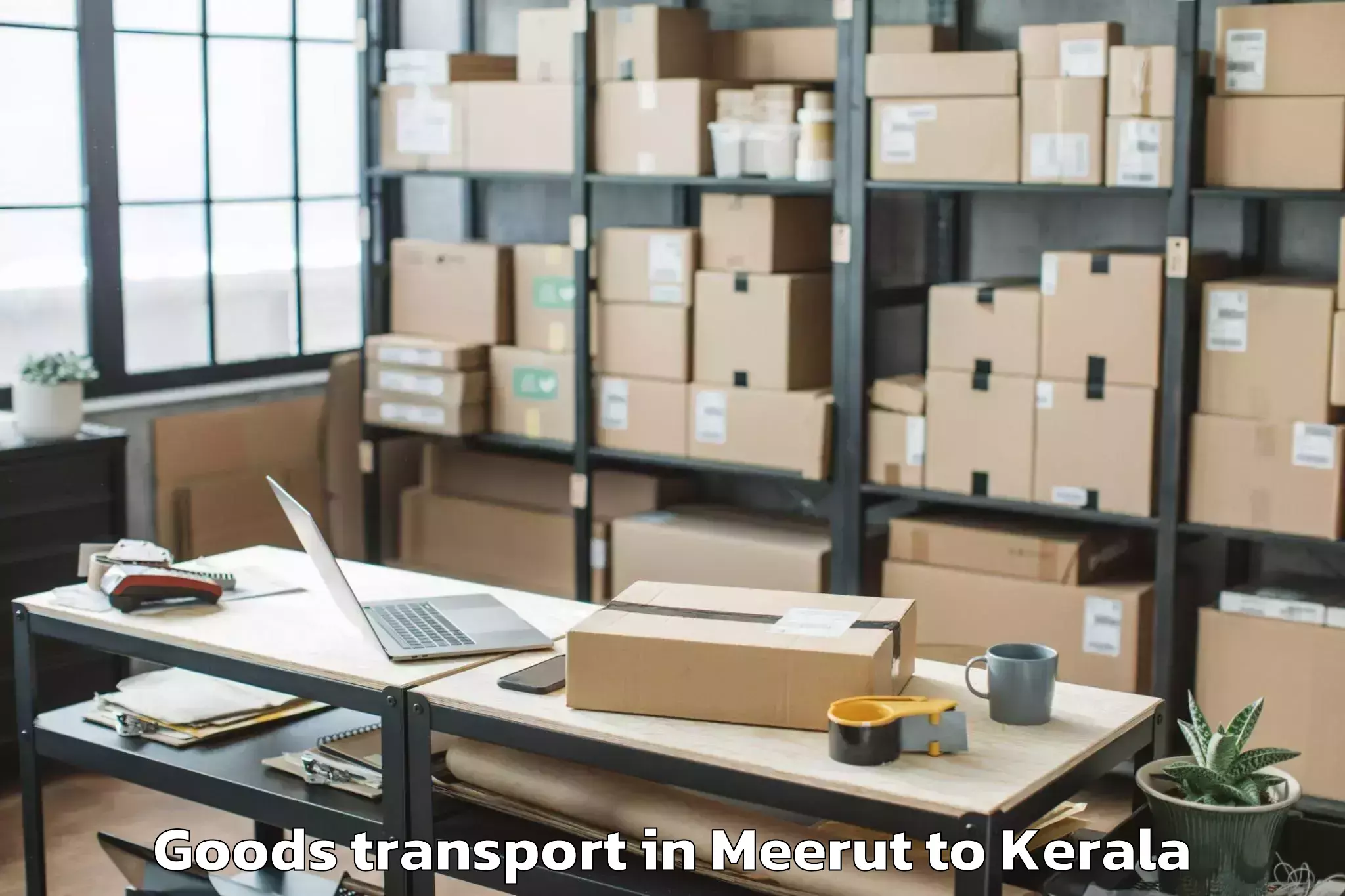 Hassle-Free Meerut to Ayoor Goods Transport